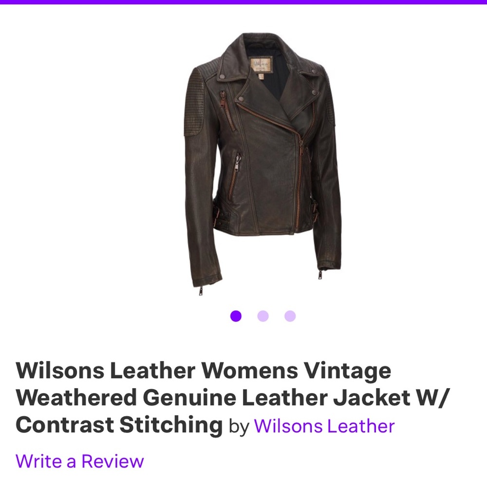 Wilson’s Leather Vintage Genuine Leather Jacket - Picture 2 of 10